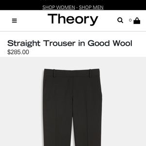 Theory Black Trousers Size 0!